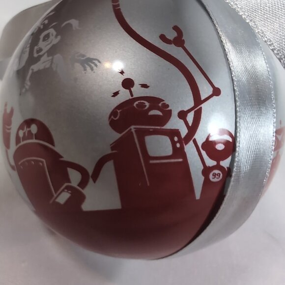 ThinkGeek 2010 Ornament Zombies Robots 3" Christmas Ribbon Box Brains Gift - Picture 8 of 16